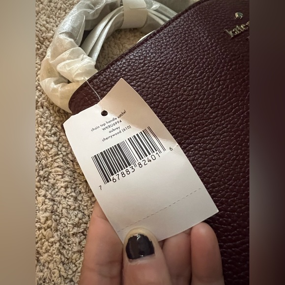 NWOT . Never used.  Kate Spade Aubrey chain top handle satchel - Picture 4 of 6